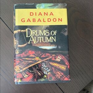 Diana Gabaldon "Drums of Autumn" Hardcover Book - Black, Red, Yellow
